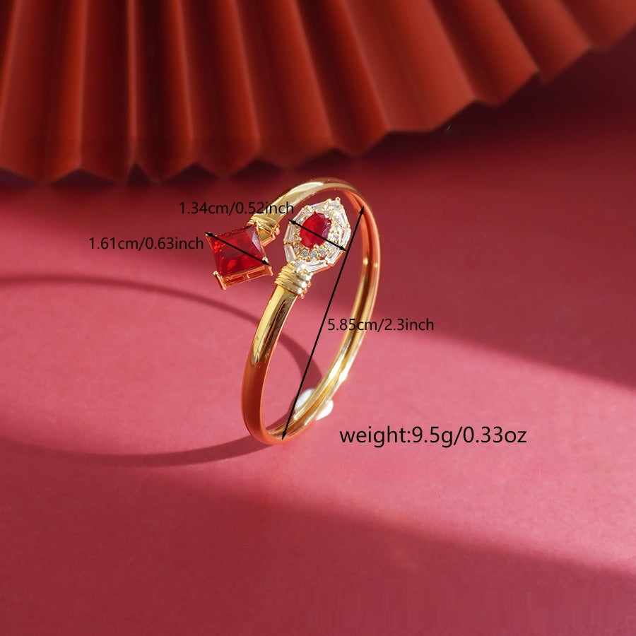 Women's Fashion Elegant Round Zircon Bracelet