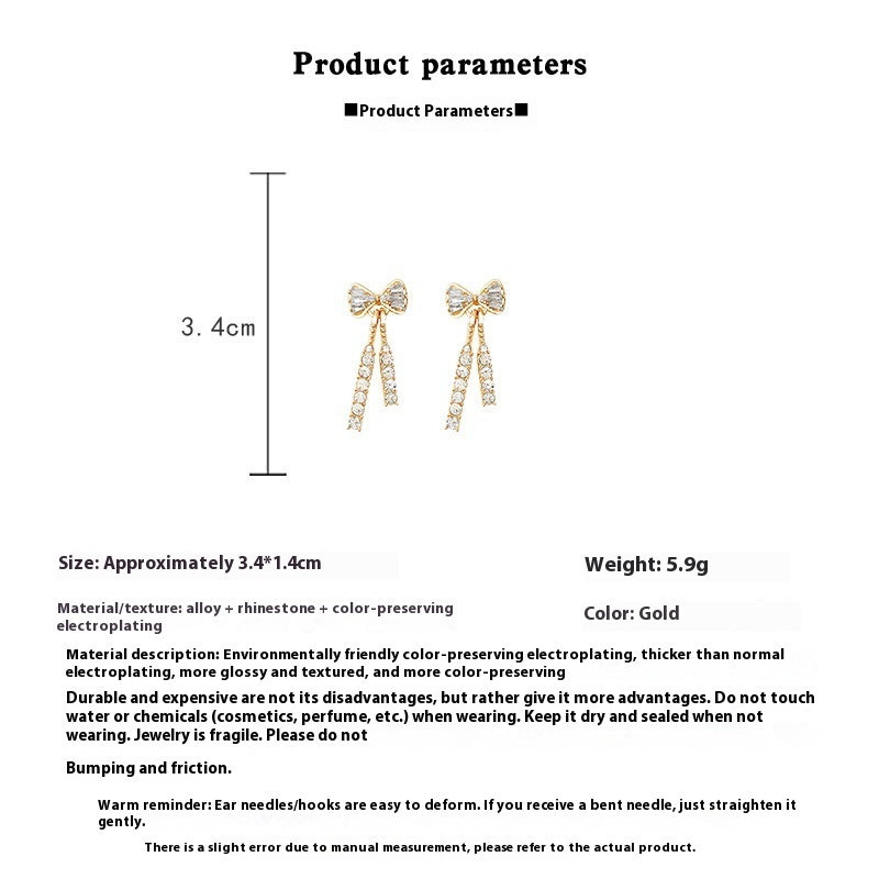 INS Butterfly Earrings With Rhinestones jewelry