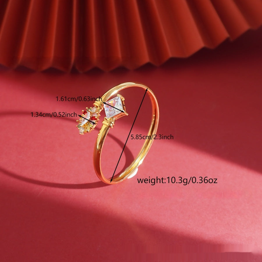 Women's Fashion Elegant Round Zircon Bracelet